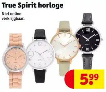 Kruidvat True spirit horloge aanbieding