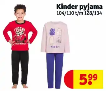 Kruidvat Kinder pyjama aanbieding