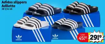 Kruidvat Adidas slippers adilette aanbieding