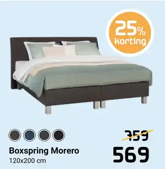 Beddenreus Boxspring Morero aanbieding