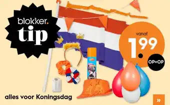 Blokker Alles voor koningsdag aanbieding