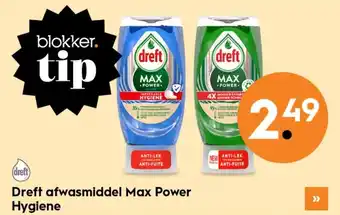 Blokker Dreft afwasmiddel max power hygiene aanbieding