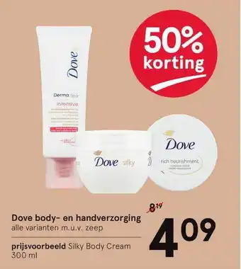 Etos Dove Body- En Handverzorging 50% Korting 300ml aanbieding