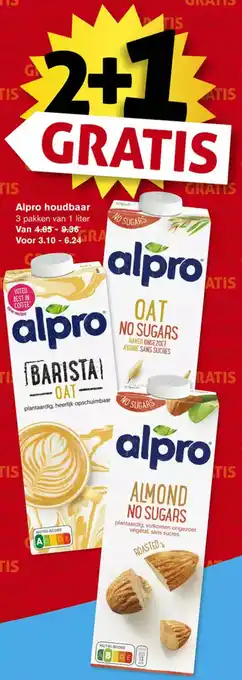 Hoogvliet Alpro houdbaar aanbieding