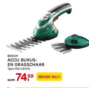 Praxis Bosch Accu Buxus- En Grasschaar aanbieding