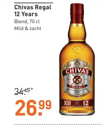 Gall & Gall Chivas Regal 12 Years 70CL aanbieding