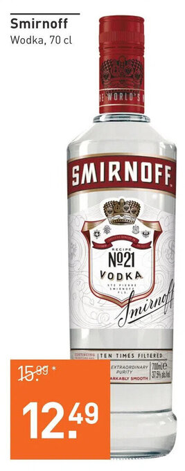 Gall & Gall Smirnoff 70CL aanbieding