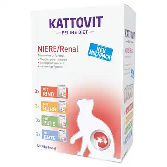 Zooplus 24x85g renal mix (4 smaken) kattovit kattenvoer maaltijdzakjes aanbieding