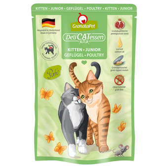 Zooplus 6x85g granatapet delicatessen kitten gevogelte kattenvoer aanbieding