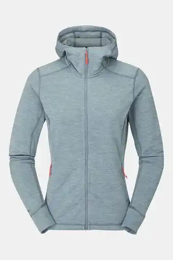 Bever Rab zawn hoody fleece dames blauw aanbieding