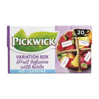 Coop Pickwick fruit infusion variatiebox paars fruit thee aanbieding