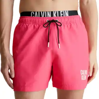 Plutosport Calvin klein medium double waistband zwemshort heren aanbieding