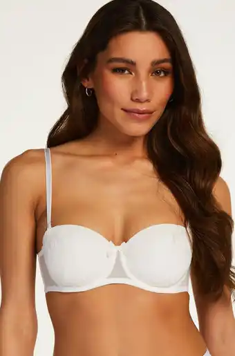 Hunkemoller Hunkemöller voorgevormde strapless beugel bh valerie wit aanbieding