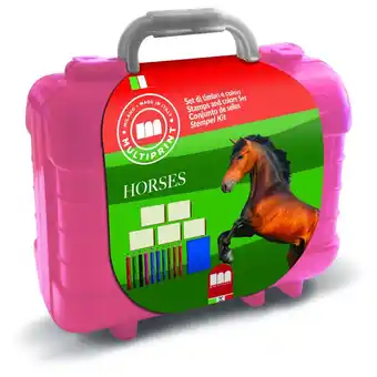 Top1Toys Kofferset kleuren en stempelen paarden aanbieding