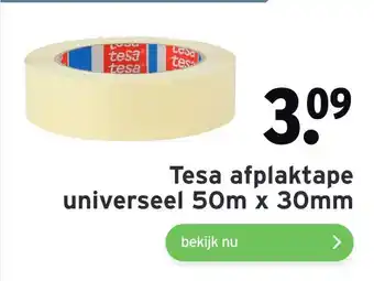 GAMMA Tesa afplaktape universeel 50m x 30mm aanbieding