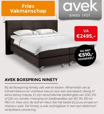 Tilders Meubelen Avek boxspring Ninety aanbieding