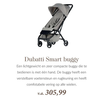 Babypark Dubatti smart buggy aanbieding