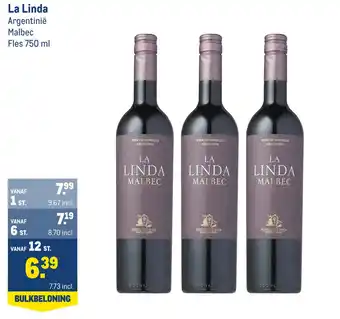 Makro La linda argentinië malbec aanbieding