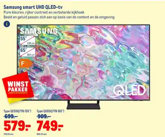 Makro Samsung smart uhd qled-tv aanbieding