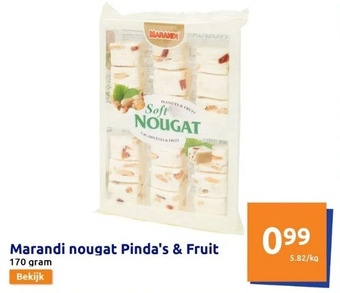 Action Marandi nougat pinda's & fruit aanbieding