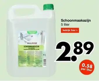 Wibra Schoonmaakazijn aanbieding