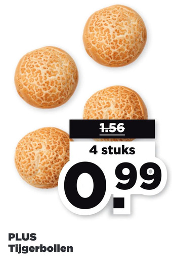 PLUS Plus tijgerbollen aanbieding