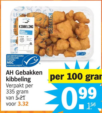 Albert Heijn Ah gebakken kibbeling aanbieding