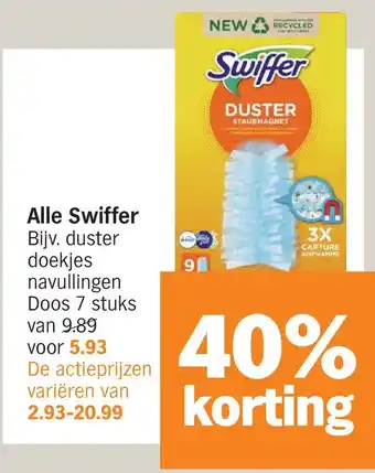 Albert Heijn Alle swiffer aanbieding