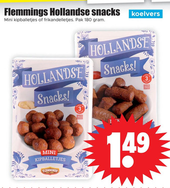 Dirk Flemmings hollandse snacks aanbieding