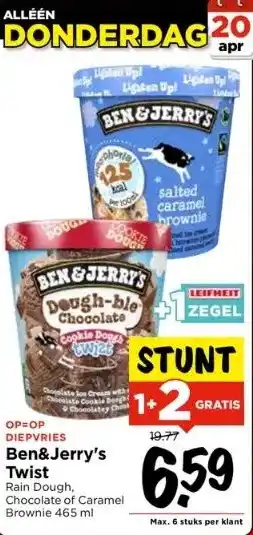 Vomar Voordeelmarkt Ben&jerry's twist aanbieding