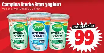 Dirk Campina sterke start yoghurt aanbieding