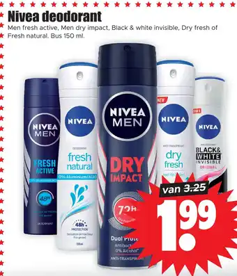 Dirk Nivea deodorant aanbieding