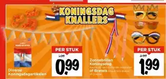 Vomar Voordeelmarkt Diverse koningsdagartikelen aanbieding