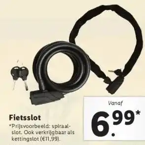 Lidl Fietsslot aanbieding