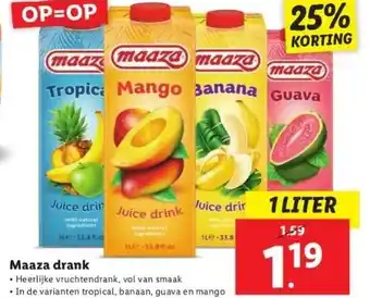 Lidl Maaza drank aanbieding