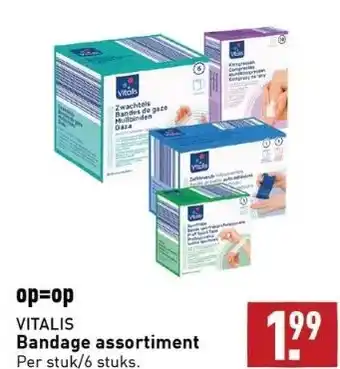 ALDI Op=op vitalis bandage assortiment per stuk/6 stuks. aanbieding