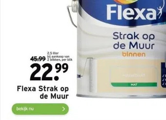 GAMMA Flexa strak op de muur aanbieding