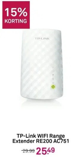 Karwei Tp-link wifi range extender re200 ac751 aanbieding
