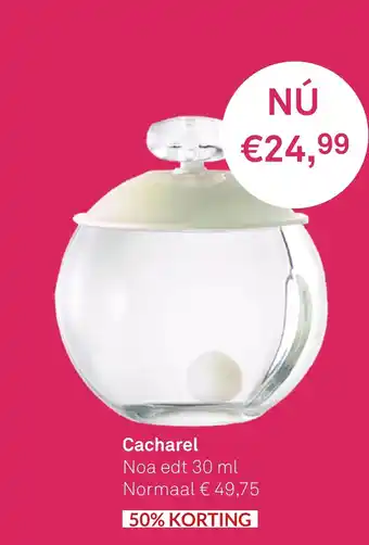 Mooi parfumerie Cacharel noa edt 30 ml aanbieding