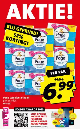 Boni Page compleet schoon 24 rollen aanbieding