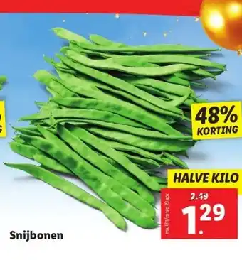 Lidl Snijbonen aanbieding