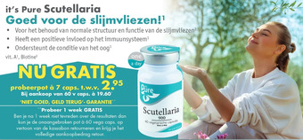 Gezond & Wel It's pure scutellaria aanbieding