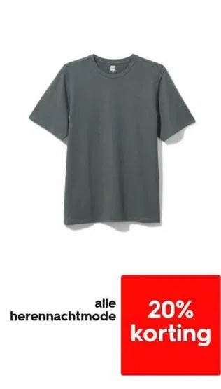 HEMA Alle herennachtmode aanbieding