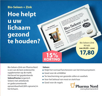 Gezond & Wel Bio-seleen + zink aanbieding