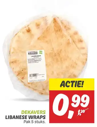 Dekamarkt Dekavers libanese wraps aanbieding