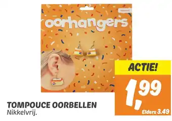 Dekamarkt Tompouce oorbellen aanbieding