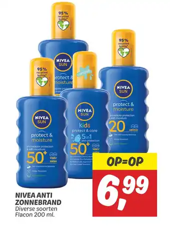 Dekamarkt Nivea anti zonnebrand aanbieding