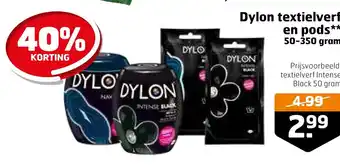 Trekpleister Dylon textielverf en pods** aanbieding