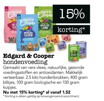 Dierspecialist Edgard & cooper aanbieding