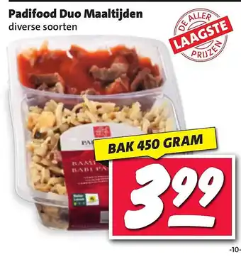 Nettorama Padifood duo maaltijden aanbieding